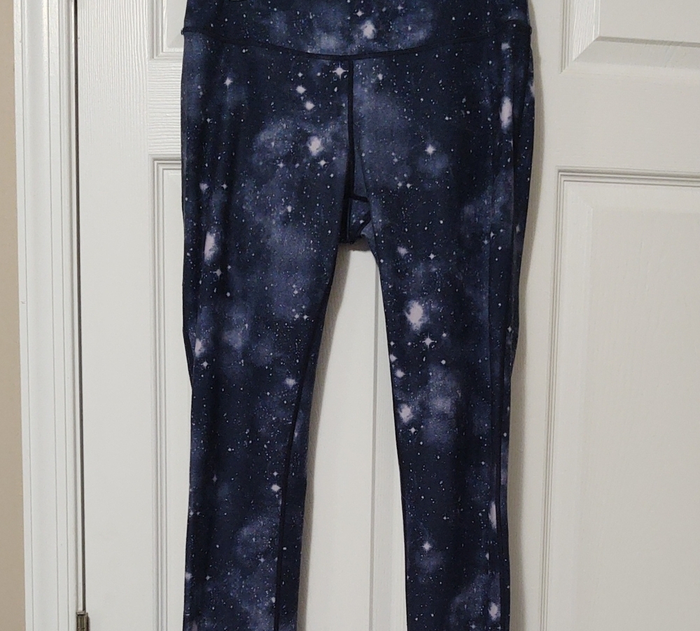 Women's Galaxy Print Navy Leggings